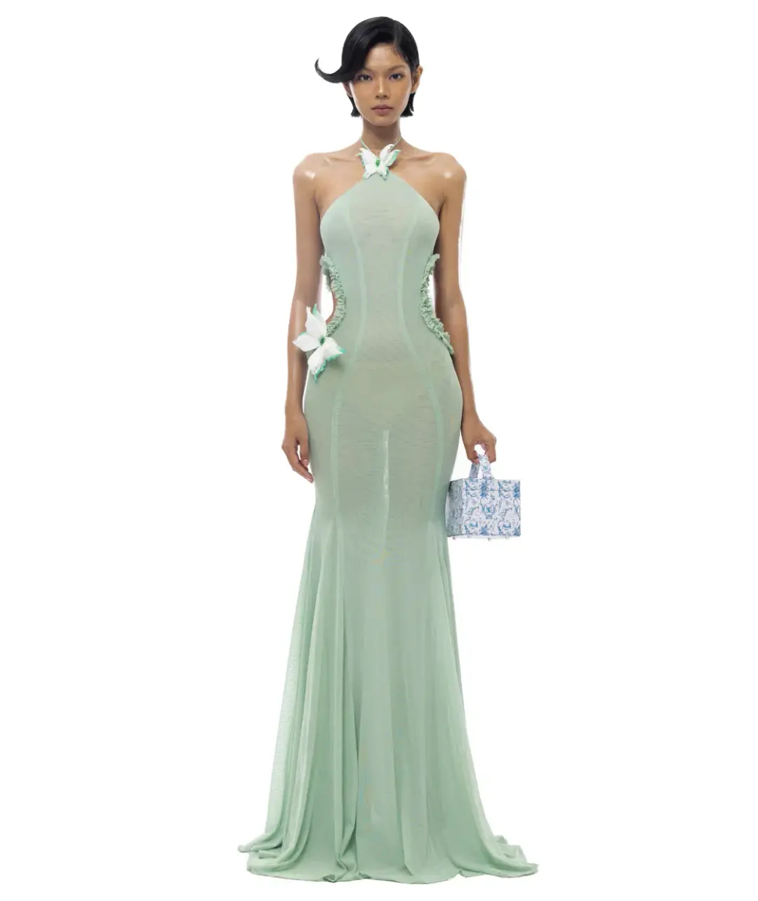 Huelleyrose Darya Dress Green Size S / AU 8 for rent on The Volte - main image