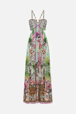 Camilla Dear Amore Mio Gathered Cut Out Dress Print Size L / AU 14 for rent on The Volte - image 6