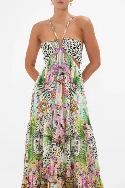 Camilla Dear Amore Mio Gathered Cut Out Dress Print Size L / AU 14 for rent on The Volte - image 4