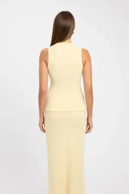 Kookai Bec Button Tank & Carter Maxi Skirt Set Butter Cream Size XS / AU 6 for rent on The Volte - image 3