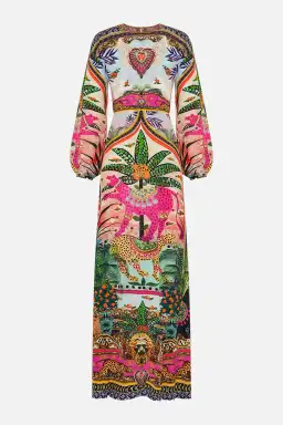 Camilla Alessandros Atlantis Printed Lantern Sleeve Dress Multi Size 14 for rent on The Volte - image 8