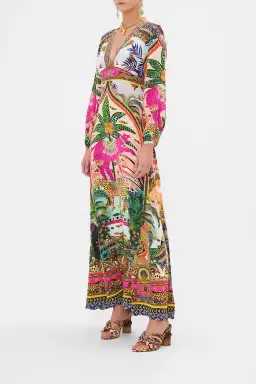 Camilla Alessandros Atlantis Printed Lantern Sleeve Dress Multi Size 14 for rent on The Volte - image 5