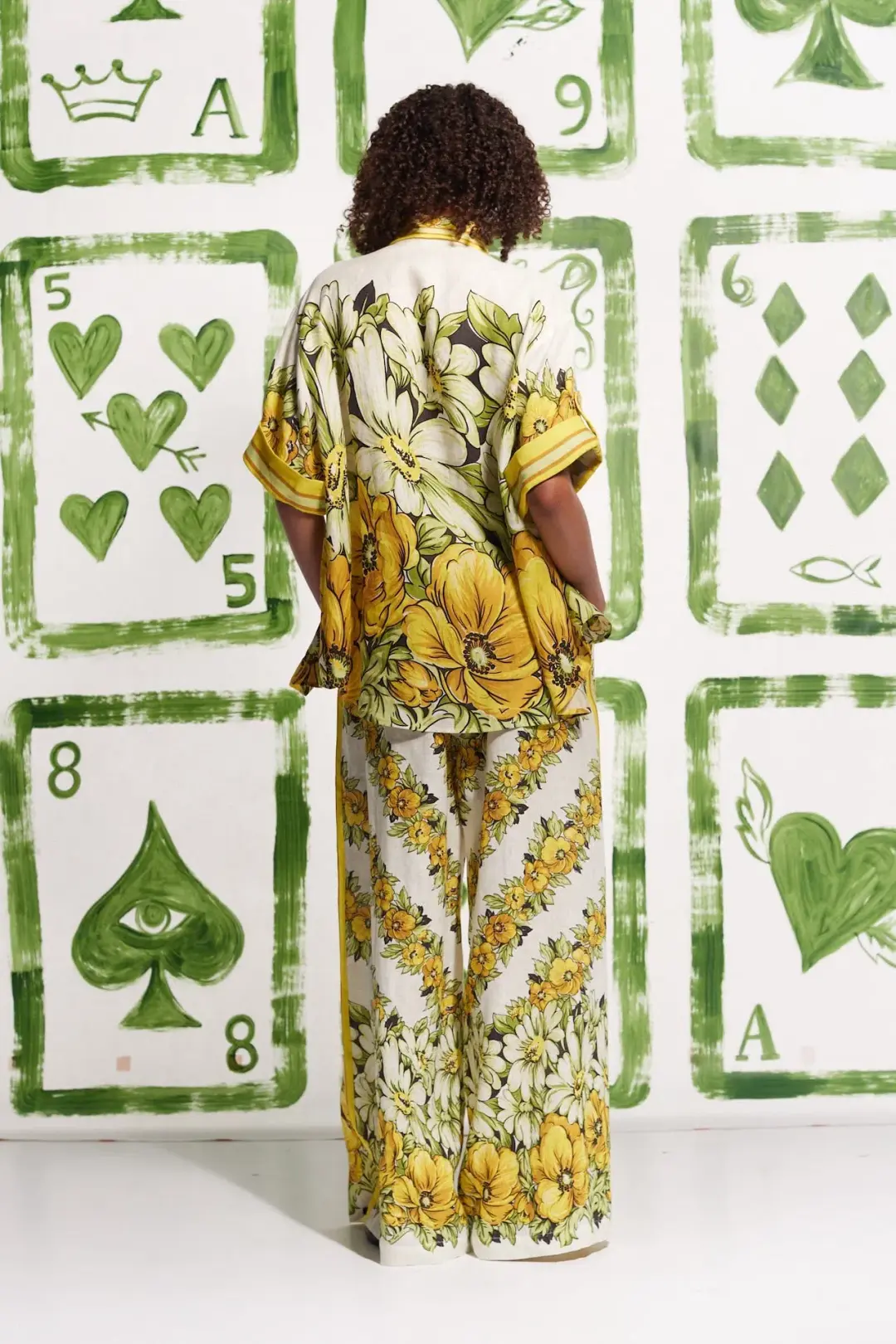 Alemais Gisela Linen Shirt Floral Size 14 for rent on The Volte - main image