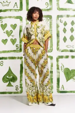 Alemais Gisela Linen Shirt Floral Size 14 for rent on The Volte - image 1