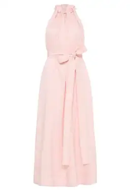 Aje Mariel Trapeze Midi Dress Soft Pink Size 6 for rent on The Volte - image 3