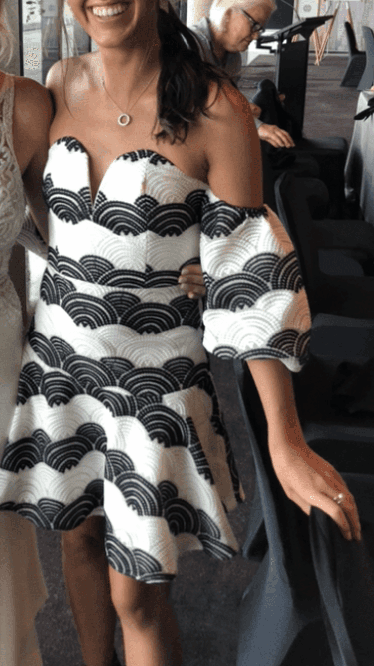 Mossman black and white dress size 6 for rent on The Volte - main image