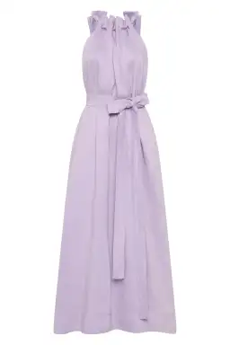 Aje Mariel Trapeze Midi Dress Soft Purple Lilac Size 6 for rent on The Volte - image 3