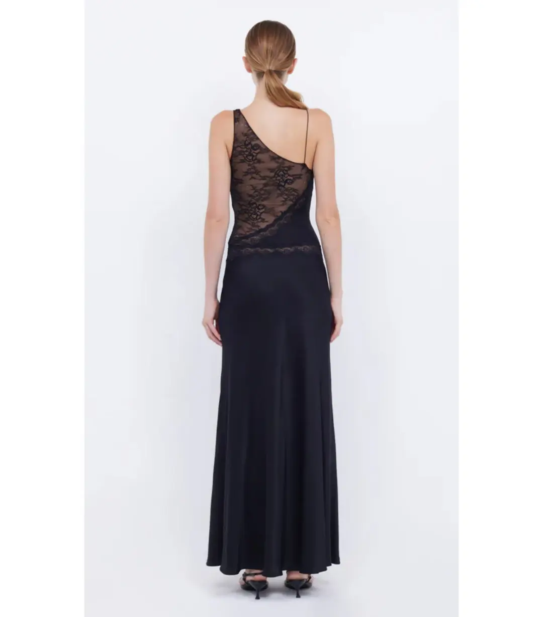 Bec & Bridge Abrielle Lace Maxi Dress Black Size AU 6 for rent on The Volte - main image