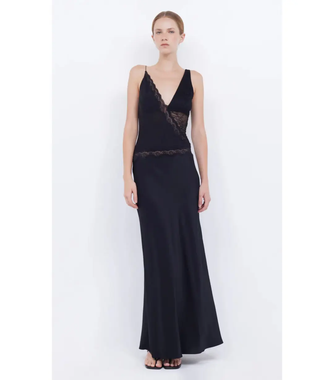 Bec & Bridge Abrielle Lace Maxi Dress Black Size AU 6 for rent on The Volte - main image