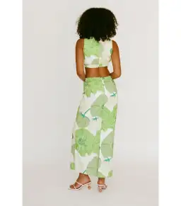 Sabo Skirt Melita Cutout Maxi Dress Green Size AU 8 for rent on The Volte - image 2