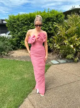 Rachel Gilbert Jensen Gown Pink Size 1 / AU 8 for rent on The Volte - image 1