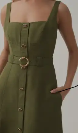 AJE Axle Utility Midi Dress Size 10 for rent on The Volte - image 3