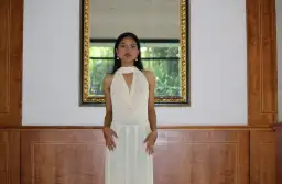 Raphaella Santana, The Hera Dress - Beige size S for rent on The Volte - image 4