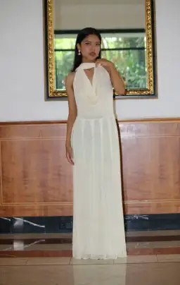 Raphaella Santana, The Hera Dress - Beige size S for rent on The Volte - image 5