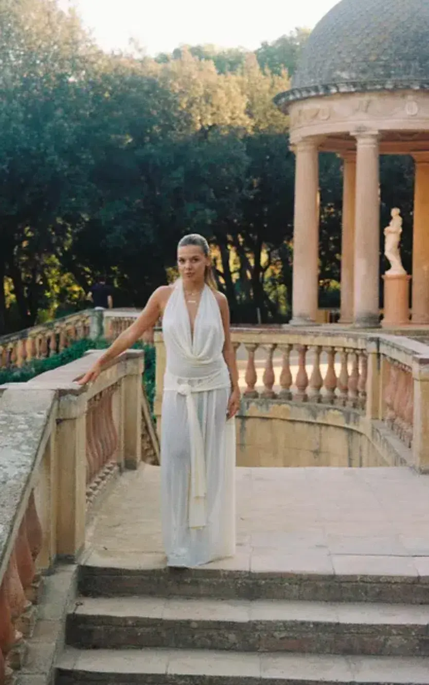 Raphaella Santana, The Hera Dress - Beige size S for rent on The Volte - main image