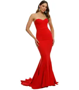 Elle Zeitoune Adrianna Gown Red Size AU 6