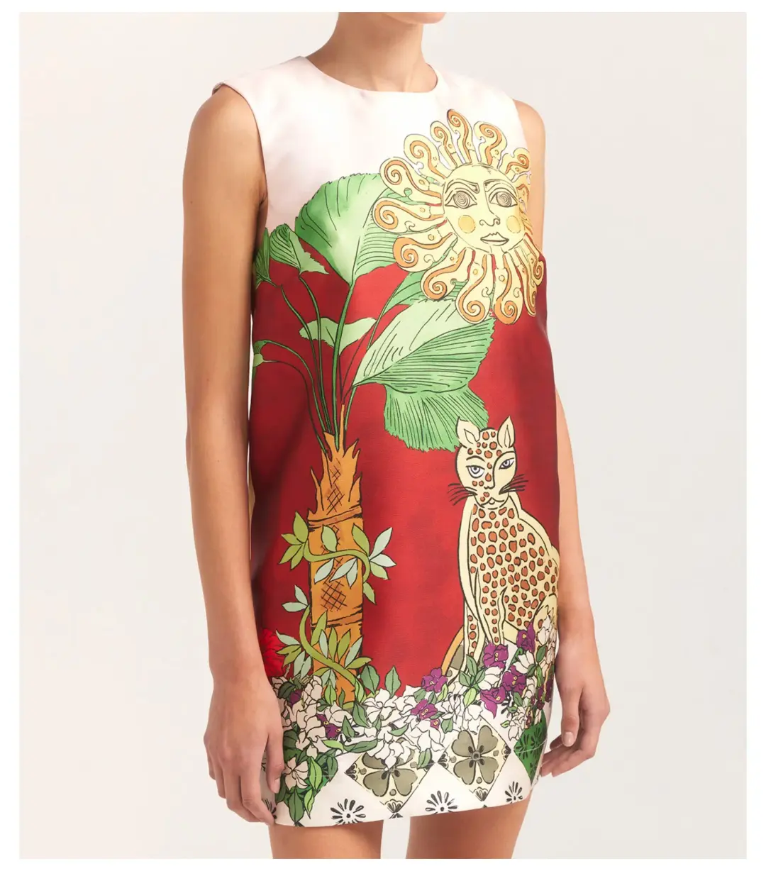 Alemais Tiger Mini Dress Multi Size AU 6 for rent on The Volte - main image