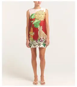 Alemais Tiger Mini Dress Multi Size AU 6 for rent on The Volte - image 1