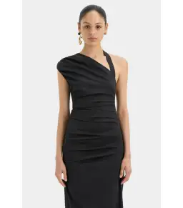 Sir the Label Giacomo Gathered Gown Black Size AU 6 for rent on The Volte - image 2