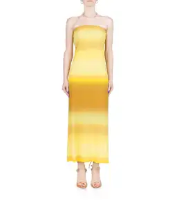 Bec & Bridge Amara Strapless Maxi Dress in Golden Ombre Size AU 12 for rent on The Volte - image 1