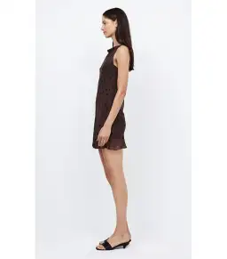 Bec & Bridge Turner Boatneck Mini Dress in Chocolate/Black Size AU 8 for rent on The Volte - image 2