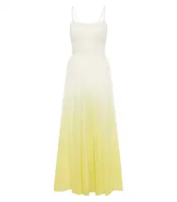 Aje Acapella Ruched Midi Dress Sunrise Ombre Size AU 12 for rent on The Volte - image 7