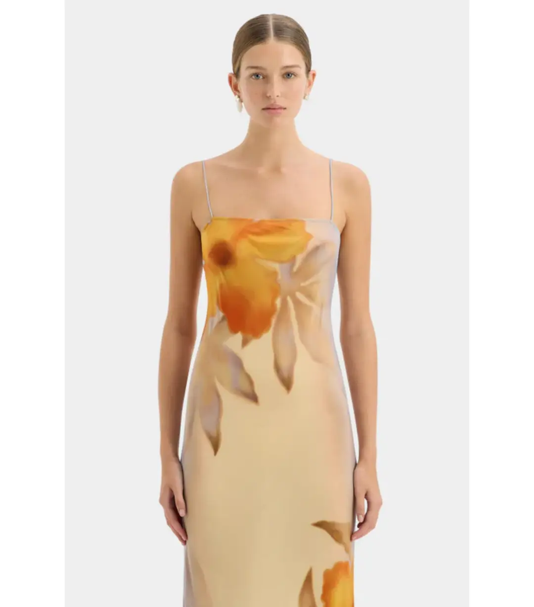 Sir Serene Slip Dress in Sequoia Floral Size 2 / AU 10 for rent on The Volte - main image