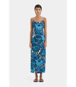 Sir the Label Camellia Midi Dress in Flora Print Size 2 / AU 10 for rent on The Volte - image 1