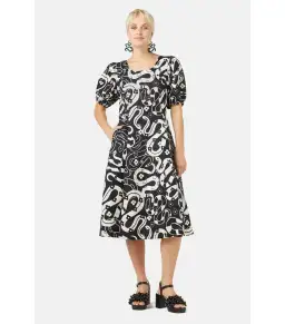 Gorman Floral Snake Party Dress Print Size AU 14 for rent on The Volte - image 1