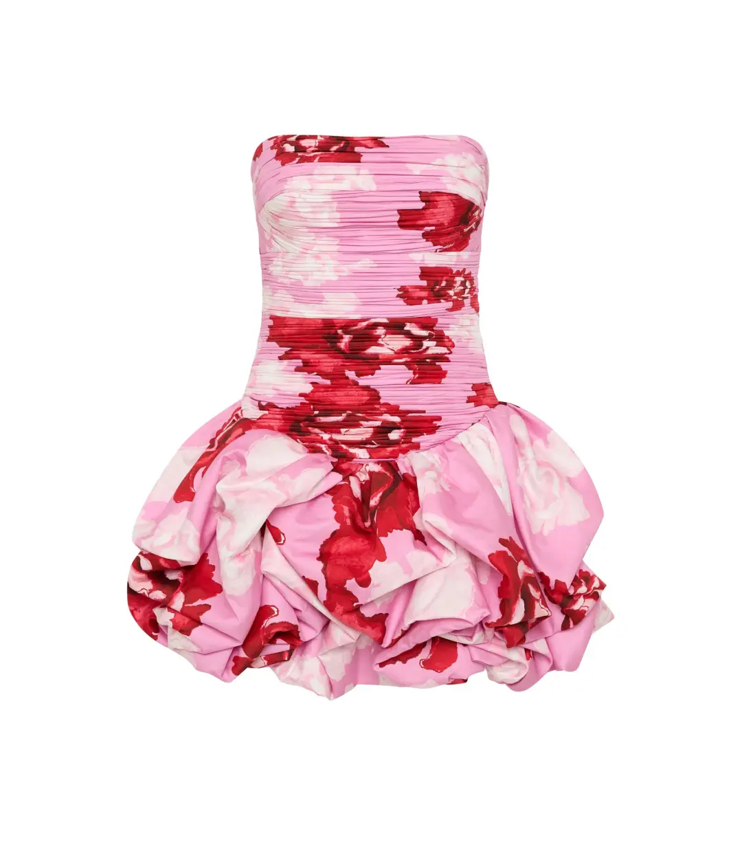 Aje Violette Bubble Hem Mini Dress Pink Boldy Blooming Size AU 8 for rent on The Volte - main image