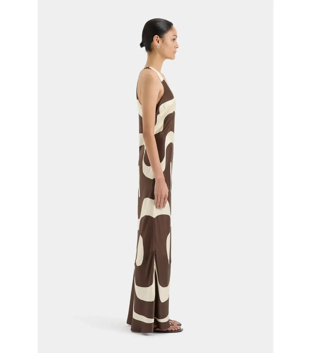 Sir the Label Freddie Scoop Neck Maxi Dress Poster Print Size 1 / AU 8 for rent on The Volte - main image
