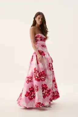 Aje Behold Maxi Dress in Pink Boldly Blooming Size AU 14 for rent on The Volte - image 2