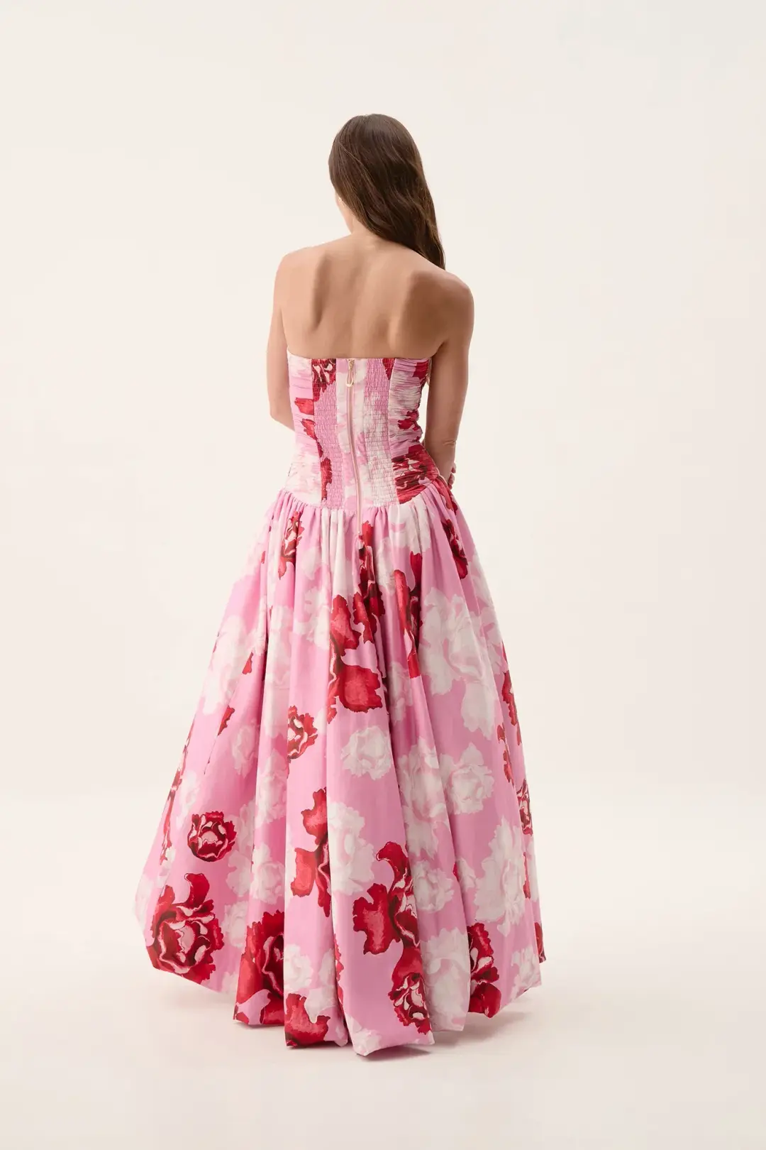 Aje Behold Maxi Dress in Pink Boldly Blooming Size AU 14 for rent on The Volte - main image