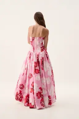 Aje Behold Maxi Dress in Pink Boldly Blooming Size AU 14 for rent on The Volte - image 3