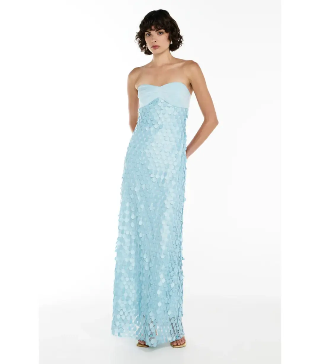 Manning Cartell Supreme Extreme Balconette Dress in Aqua Spritz Size AU 8 for rent on The Volte - main image