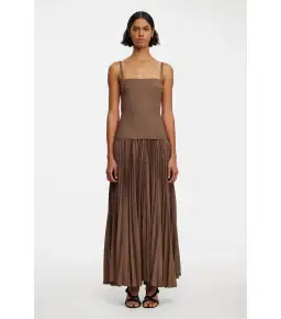 Acler Leasgill Midi Dress in Sepia Size AU 12 for rent on The Volte - image 1
