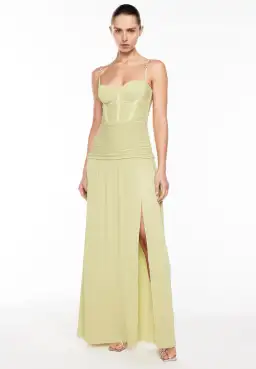 Manning Cartell Double Time Pleat Dress Pistachio Size 8