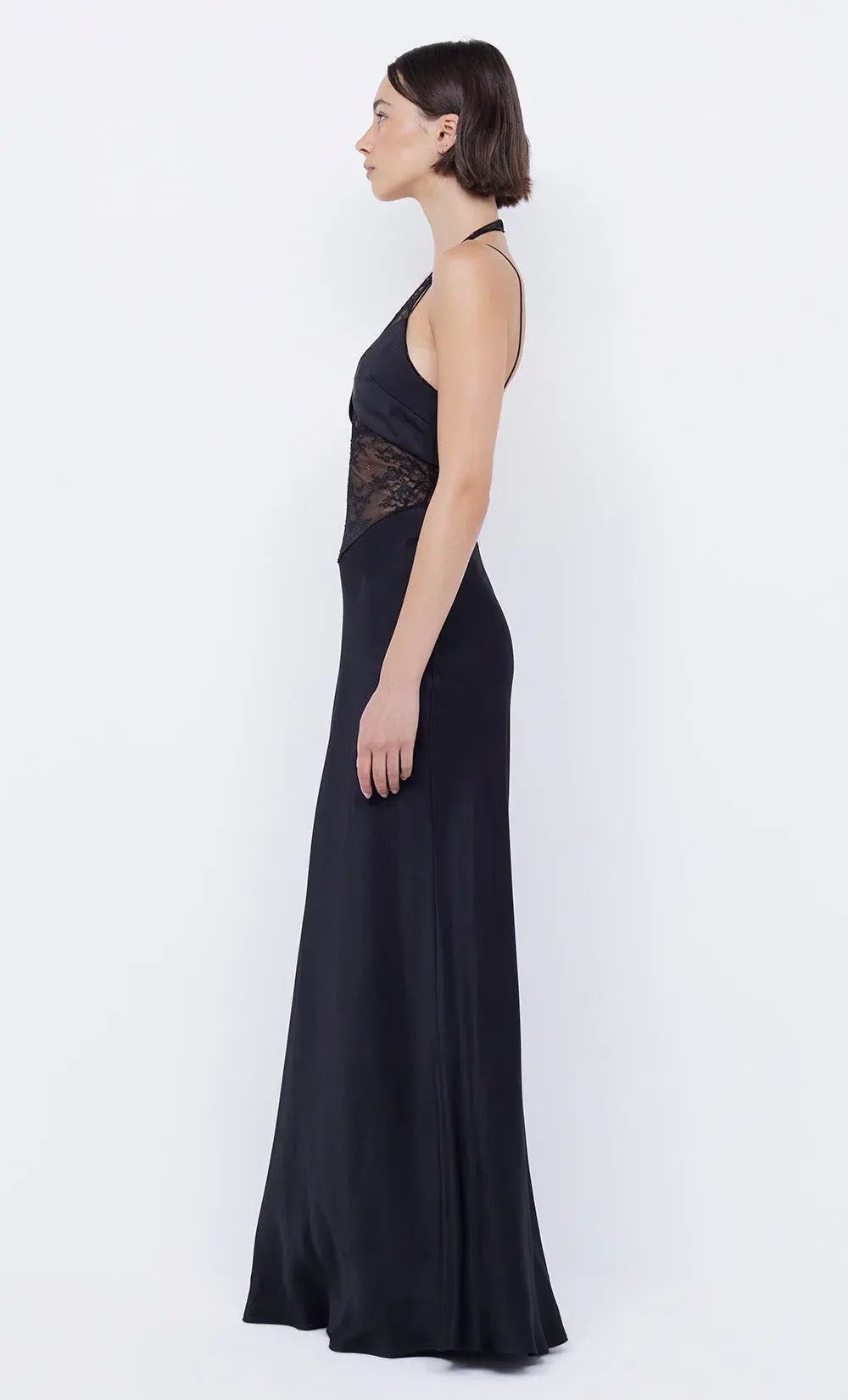 Bec & Bridge Liv Halter Maxi Dress Black Size 8 for rent on The Volte - main image