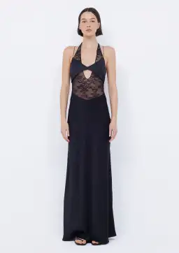 Bec & Bridge Liv Halter Maxi Dress Black Size 8 for rent on The Volte - image 1