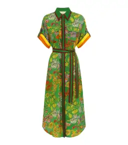 Alemias Fiesta Shirt Dress Green Size AU 10 for rent on The Volte - image 5