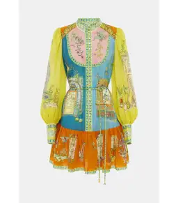 Alemais Monti Mini Dress Multi Size AU 10 for rent on The Volte - image 5