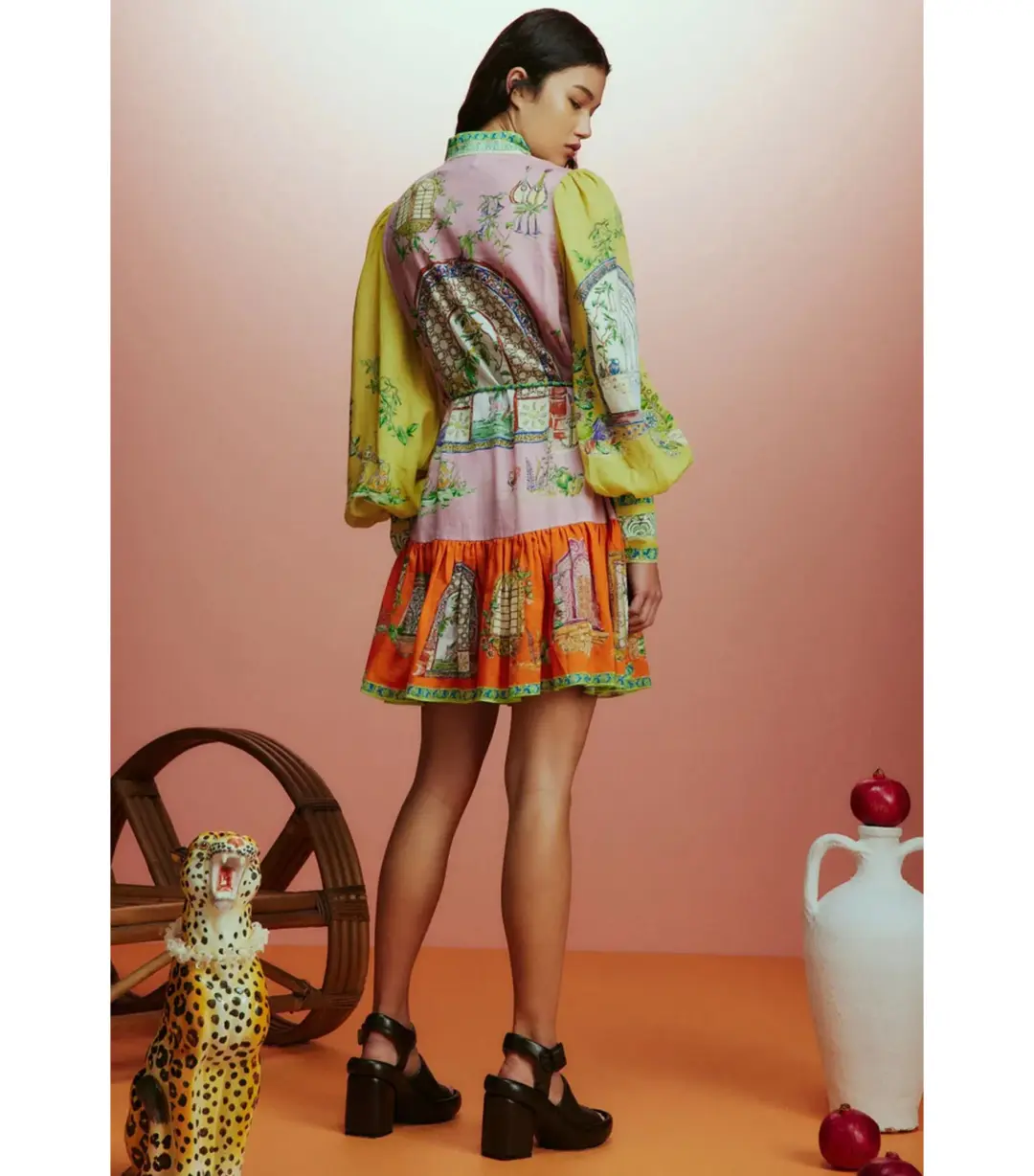 Alemais Monti Mini Dress Multi Size AU 10 for rent on The Volte - main image