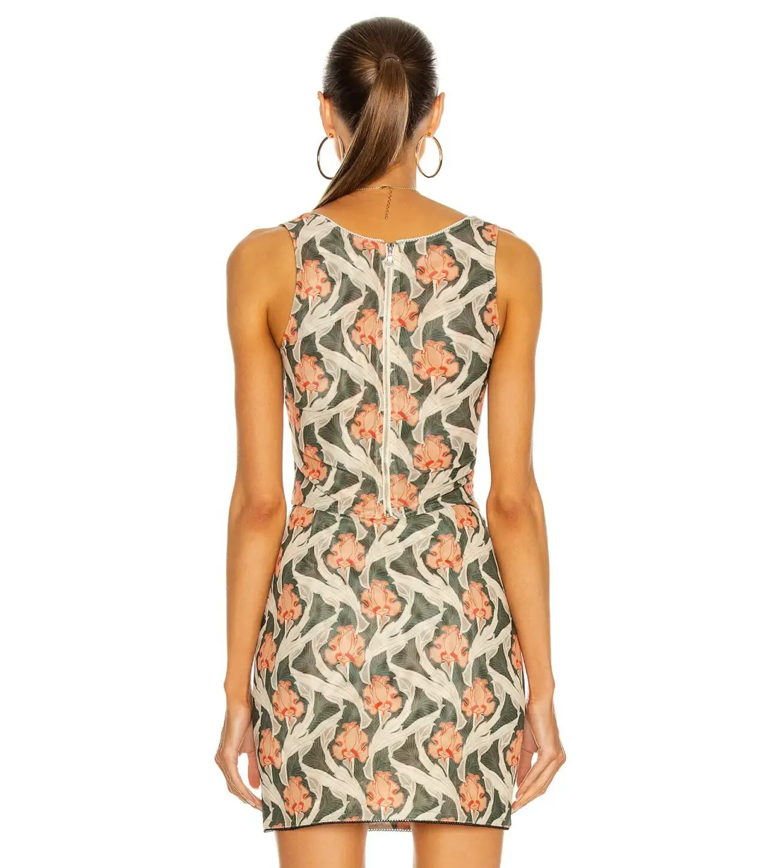 Miaou Campbell Corset and Mini Moni Skirt Art Nouveau Print Size S / AU 8 for rent on The Volte - main image