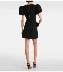 Rebecca Vallance Sirene Puff Sleeve Mini Dress Black Size AU 12 for rent on The Volte - image 4
