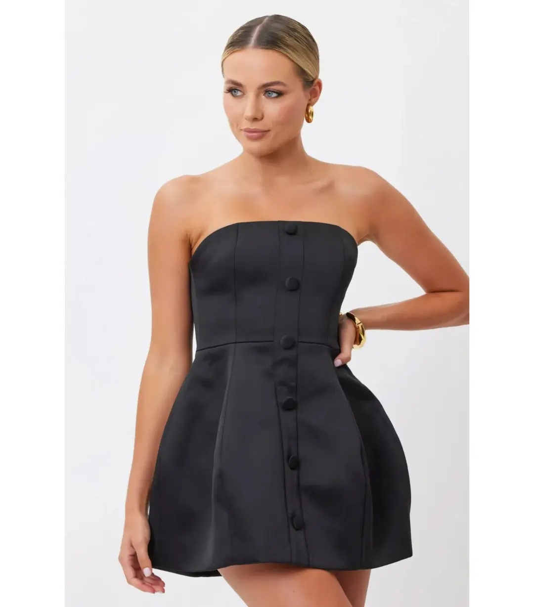 Bianca & Bridgett Elysse Mini Dress in Black Size M / AU 10 for rent on The Volte - main image