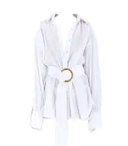 BAMBA SWIM Titan Shirt Dress in White Size S / AU 8 for rent on The Volte - image 8