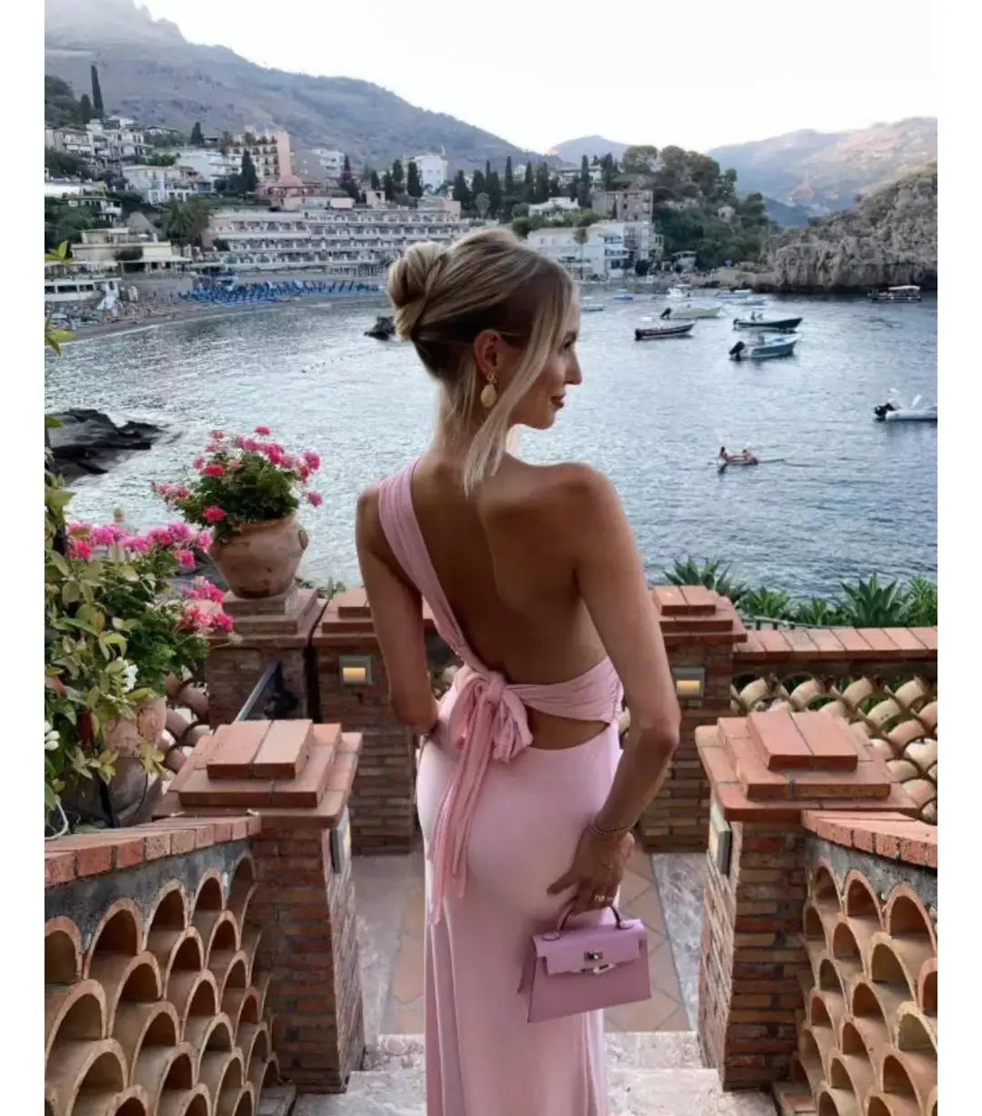 Natalie Rolt Fabienne Gown Blossom Pink Size 1 / AU 8-10 for rent on The Volte - main image