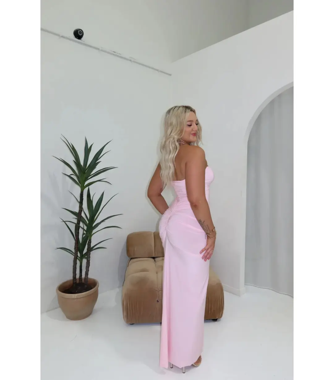 Natalie Rolt Shontae Gown Blossom Pink Size 1 / AU 8 for rent on The Volte - main image