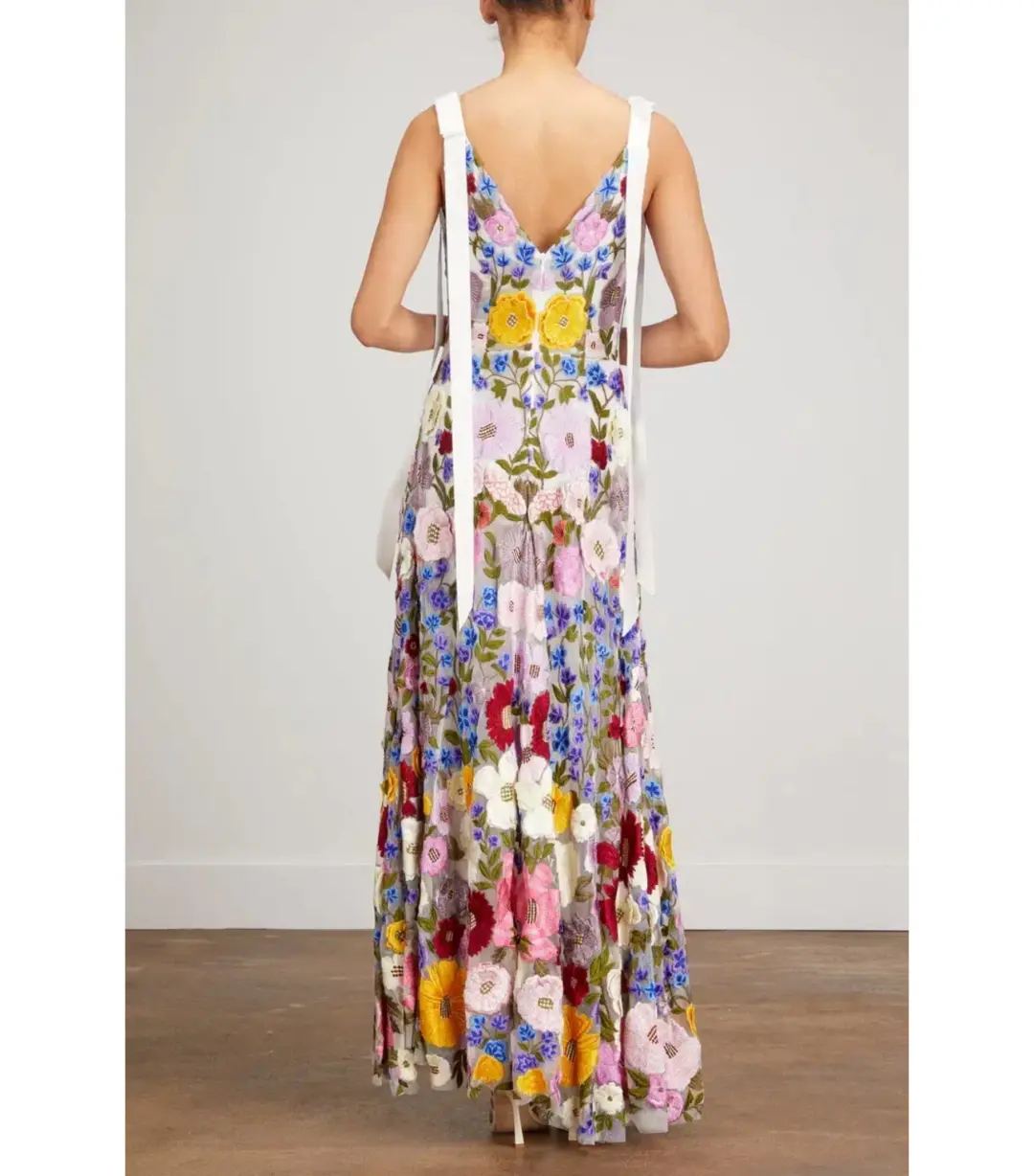 Rachel Gilbert Nya Gown Floral Size AU 8 for rent on The Volte - main image