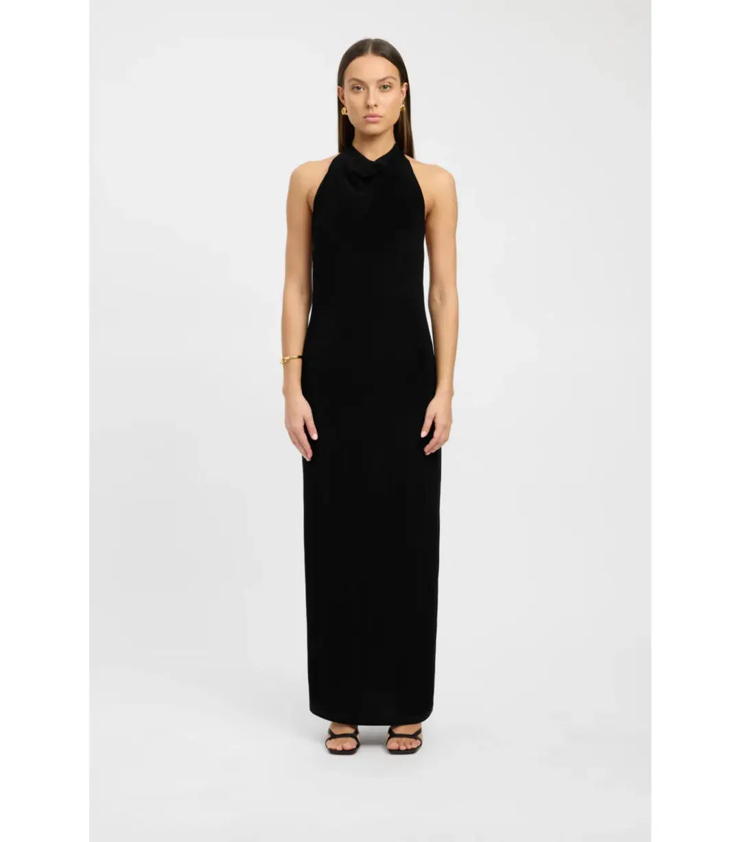 Kookai Erica Halter Dress in Black Size 38 / AU 10 for rent on The Volte - main image